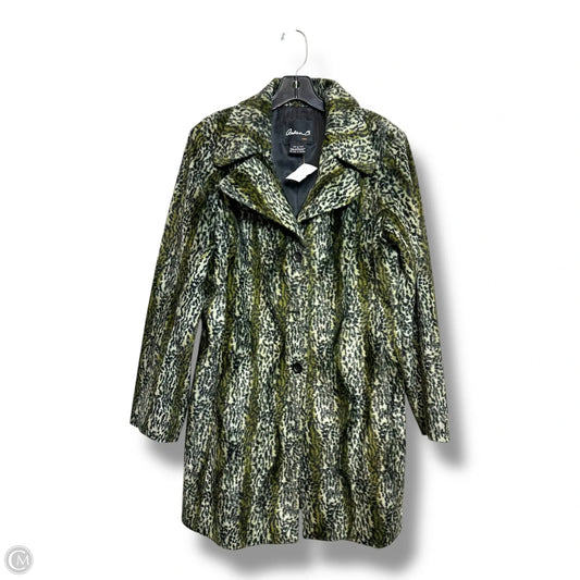 Coat Faux Fur & Sherpa By Arden B In Animal Print, Size: L