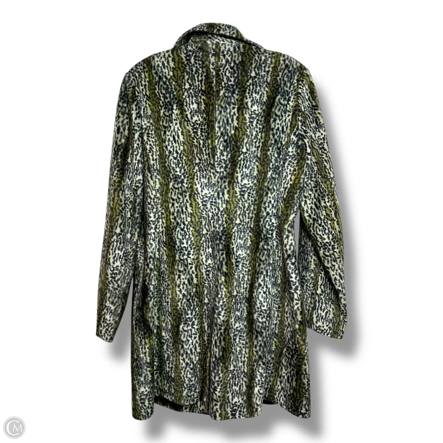 Coat Faux Fur & Sherpa By Arden B In Animal Print, Size: L
