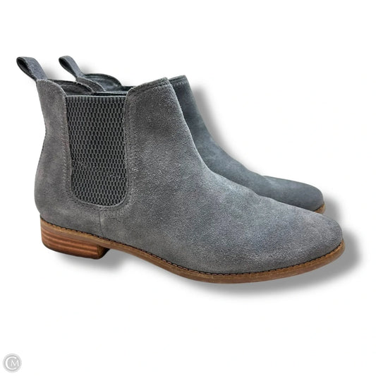 Boots Ankle Flats By Toms In Grey, Size: 10
