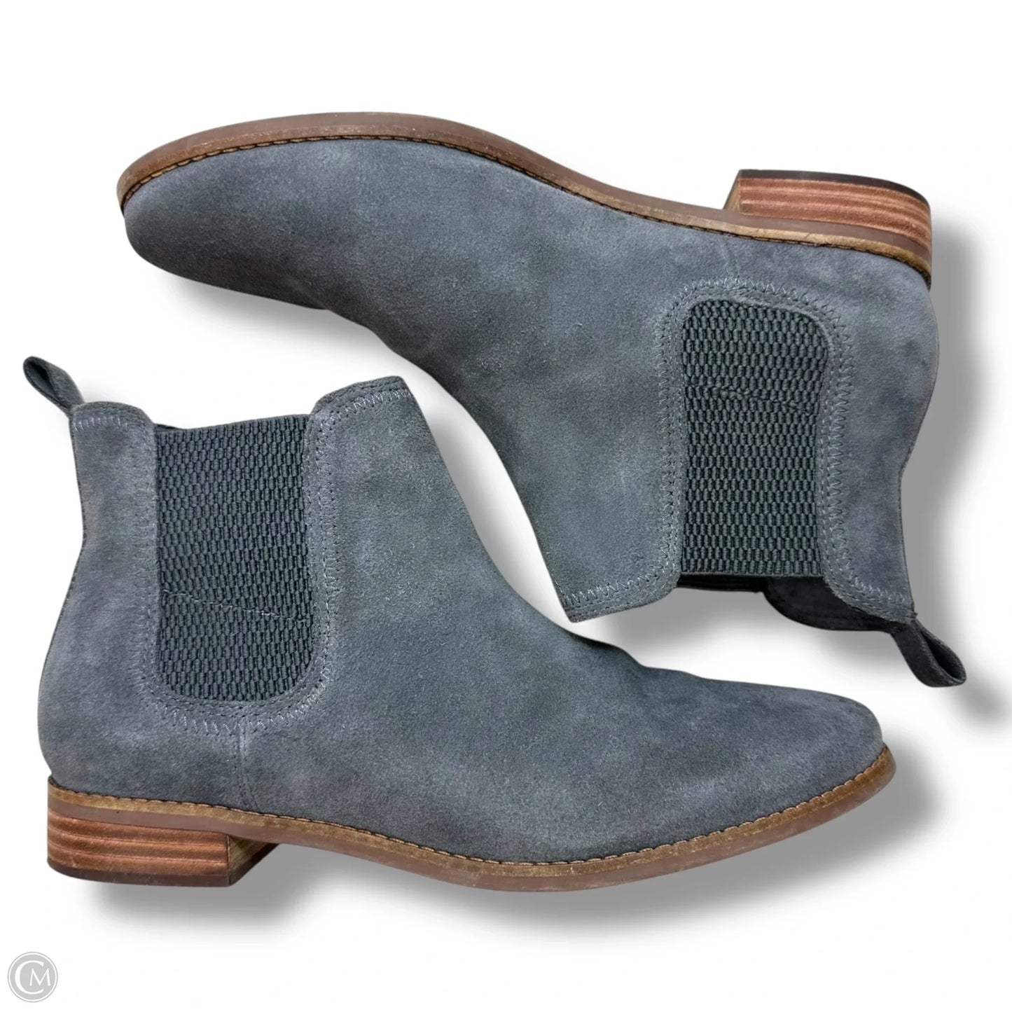 Boots Ankle Flats By Toms In Grey, Size: 10