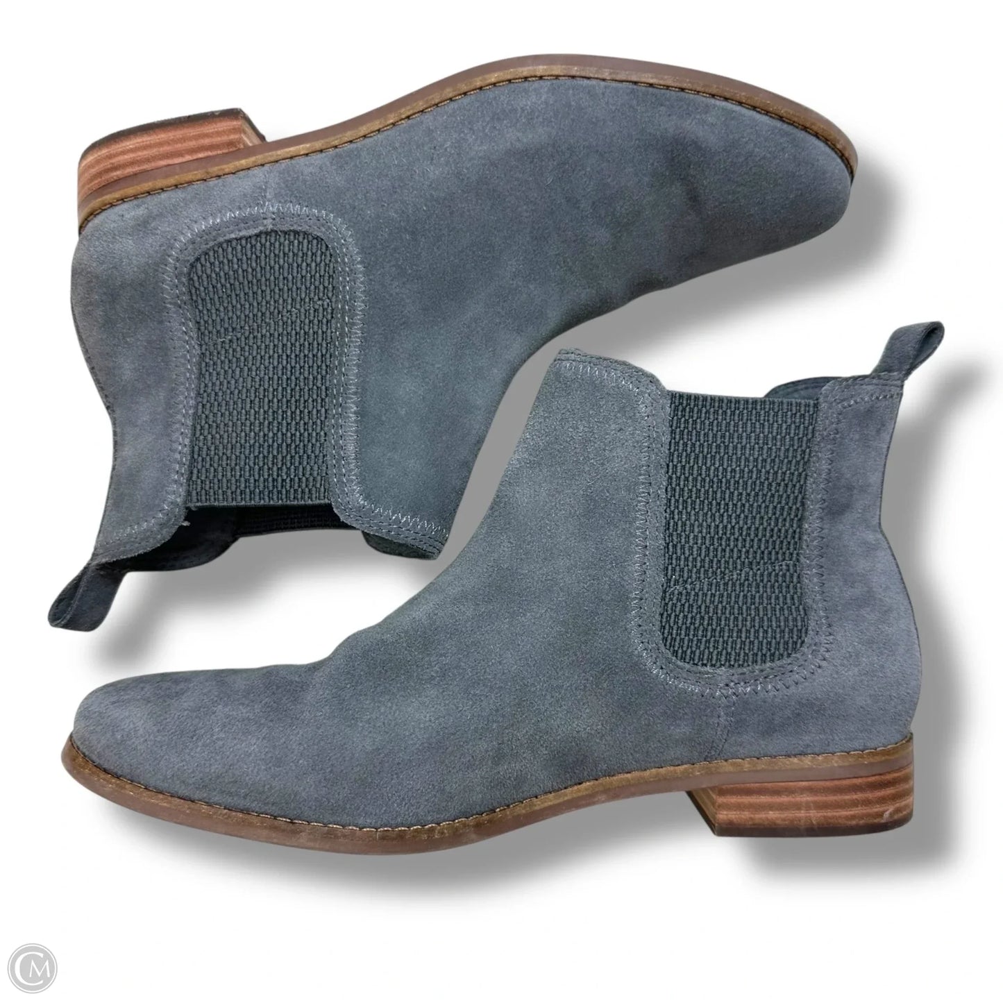 Boots Ankle Flats By Toms In Grey, Size: 10