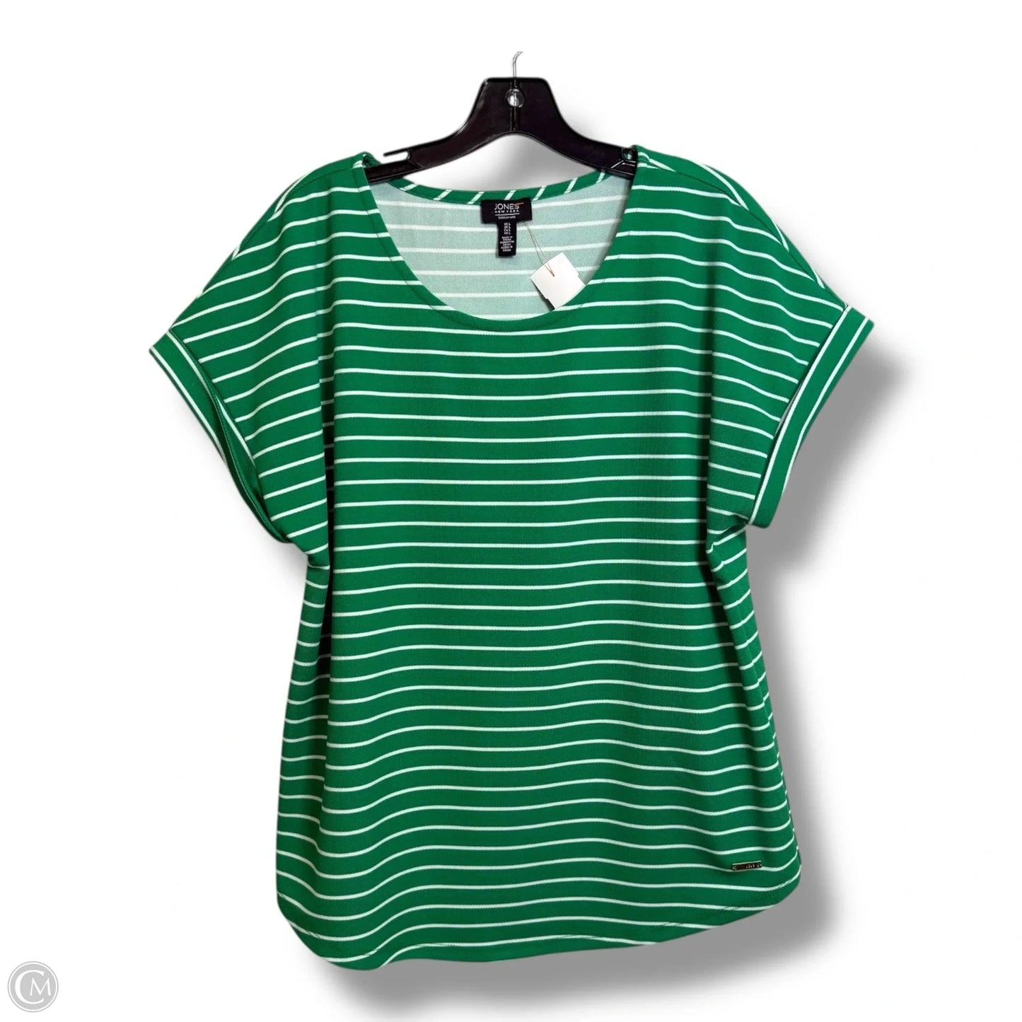 Top Short Sleeve By Jones New York In Green, Size: L