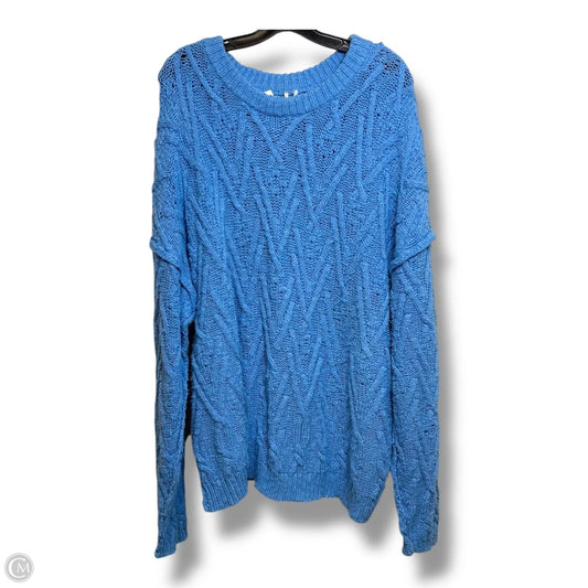 Sweater By Free People In Blue, Size: Xl