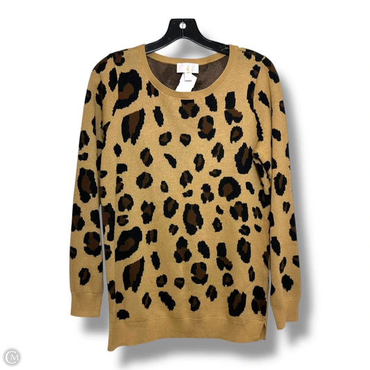 Sweater By Belle By Kim Gravel In Animal Print, Size: S