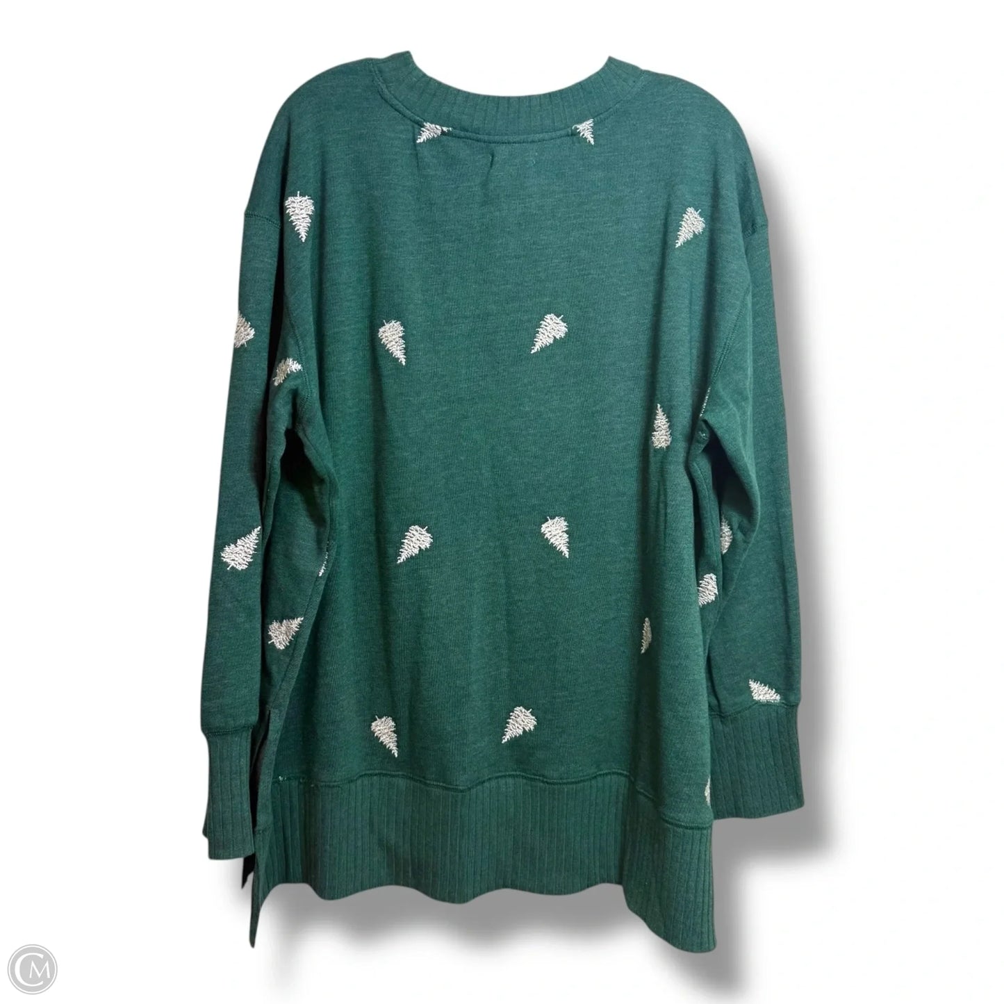 Christmas Tree Sweatshirt Crewneck By Maurices In Green, Size: 1x