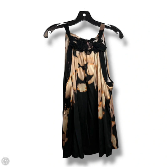 Top Sleeveless By Elie Tahari In Black & Tan, Size: Xl