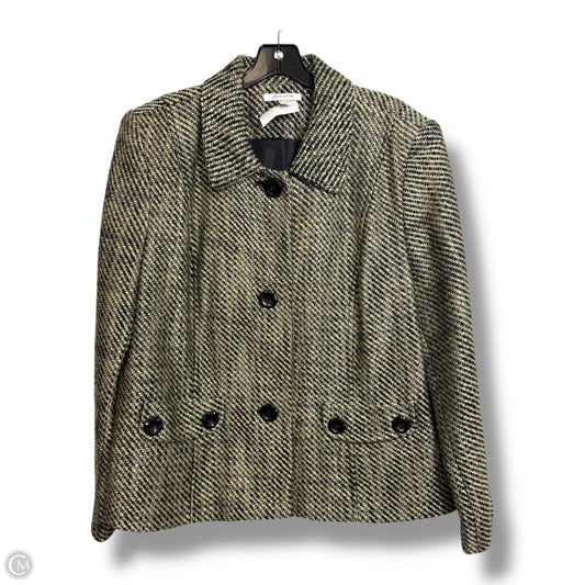 Blazer By Jm Collections In Black & Tan, Size: 18
