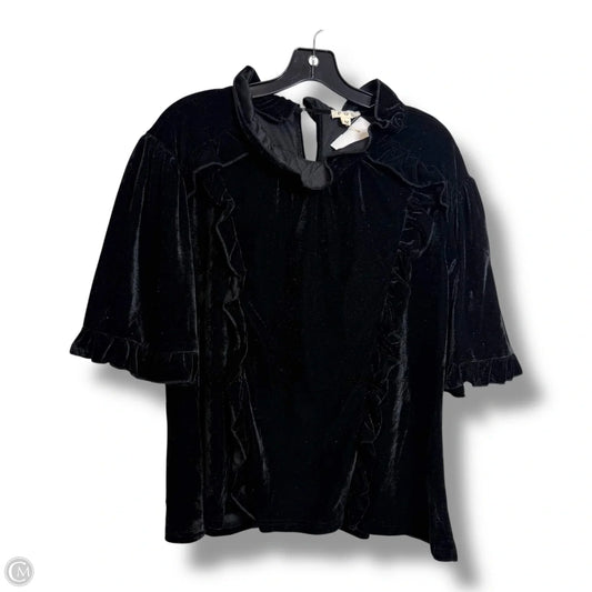 Top Short Sleeve By Pol In Black, Size: M