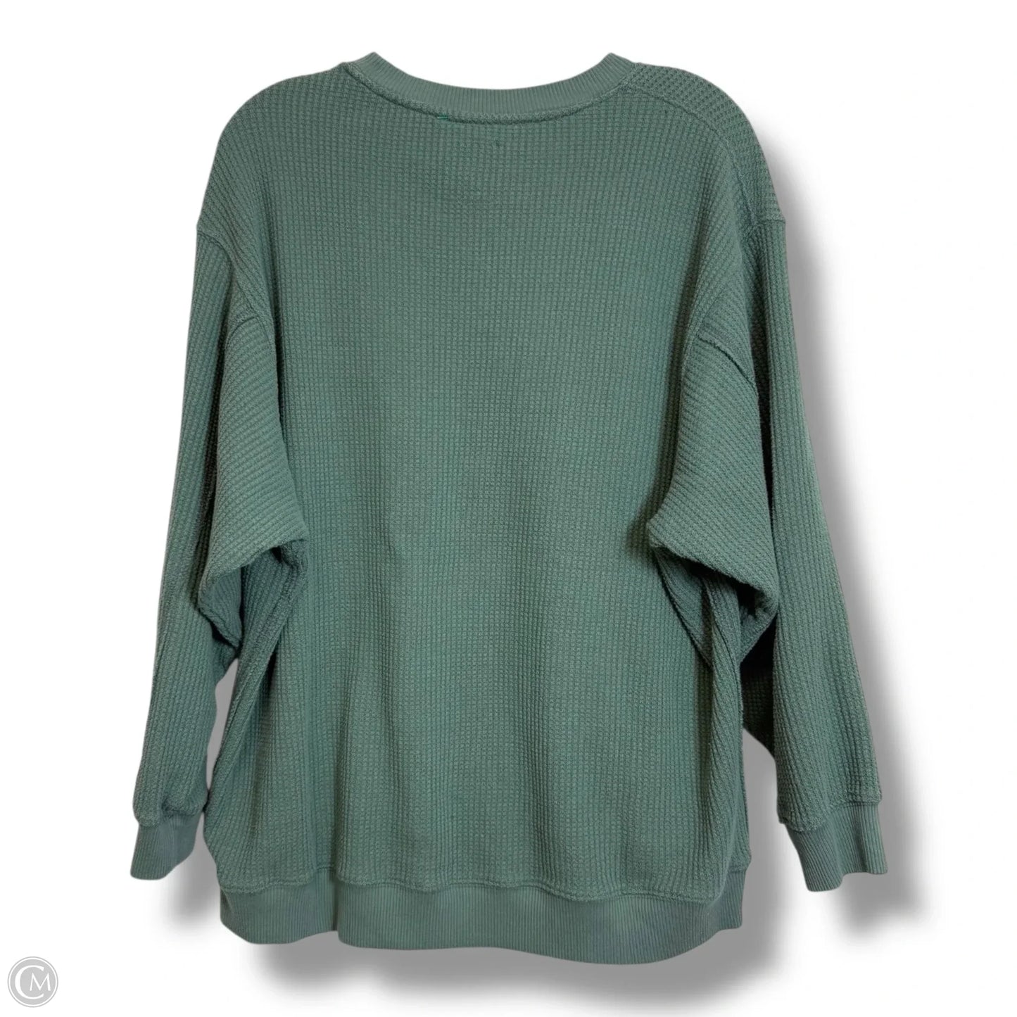 Top Long Sleeve Basic By Aerie In Green, Size: L