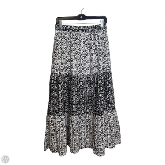 Skirt Maxi By Loft In Black & White, Size: S
