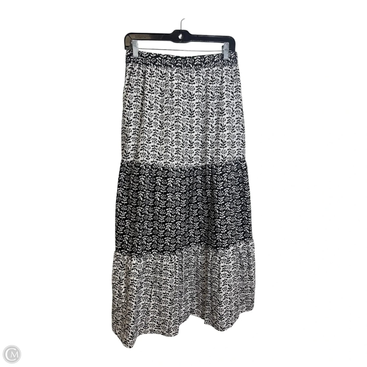 Skirt Maxi By Loft In Black & White, Size: S