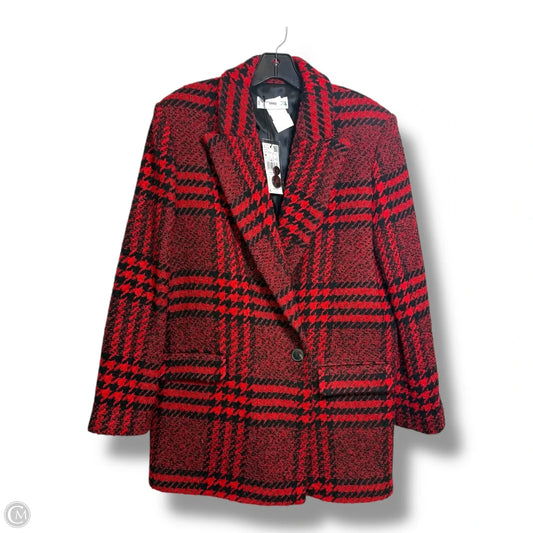 Coat Peacoat By Mng In Red, Size: M