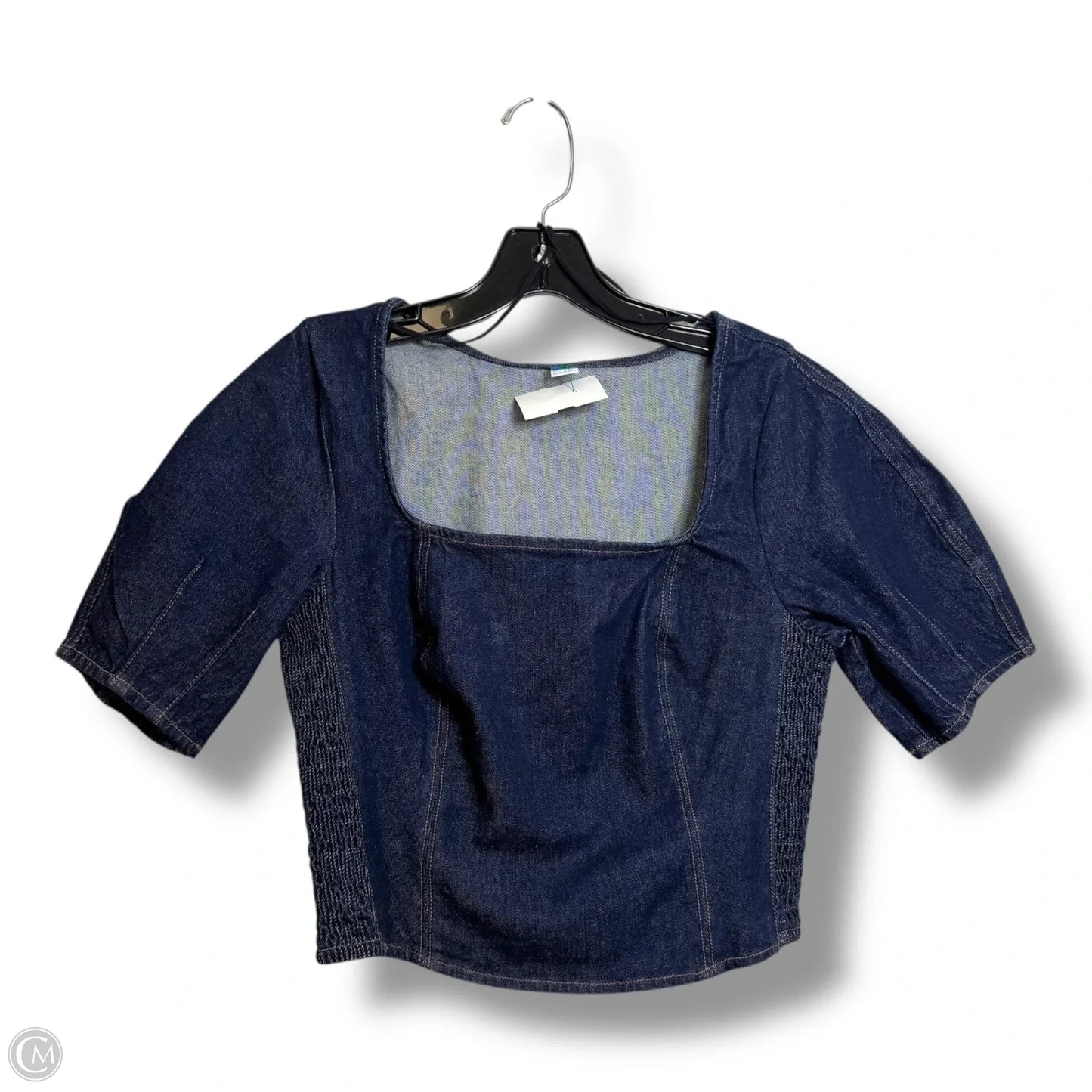 Top Short Sleeve By Old Navy In Blue Denim, Size: S