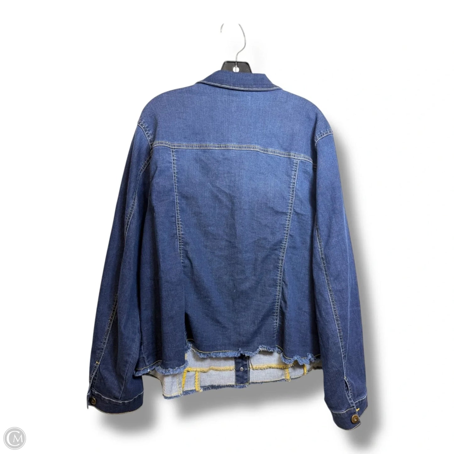 Jacket Denim By Belle By Kim Gravel In Blue Denim, Size: 2x