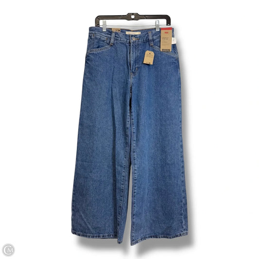Jeans baggy Wide Leg By Levis In Blue Denim, Size: 8