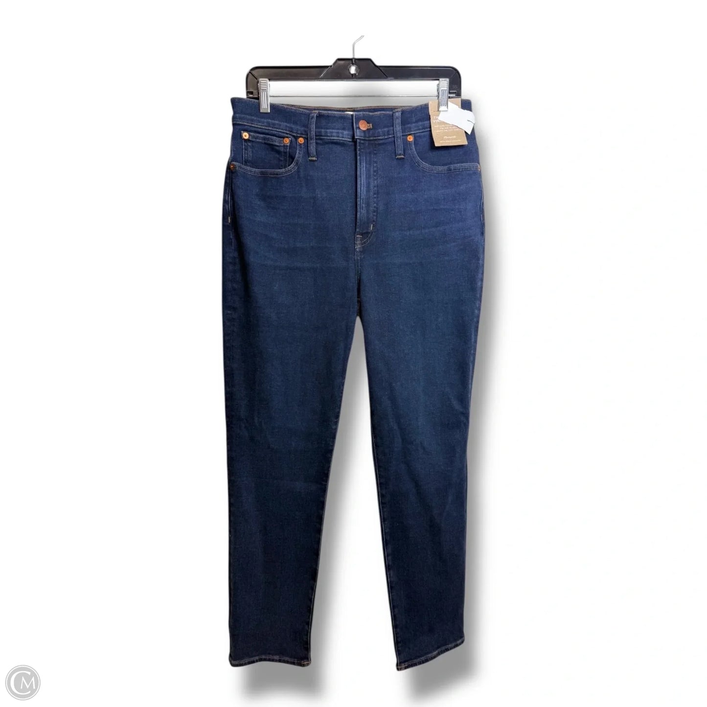 Jeans Straight By Madewell In Blue Denim, Size: 10