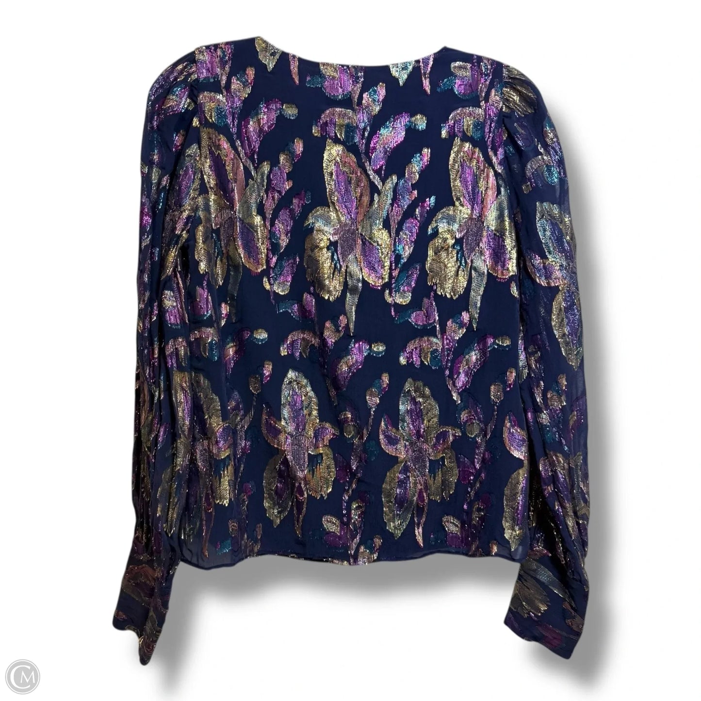 Top Long Sleeve Designer By Lilly Pulitzer In Navy, Size: Xs