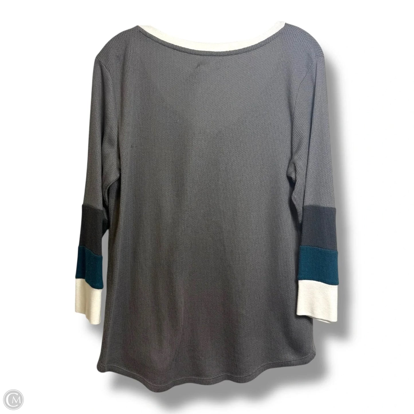 Top Long Sleeve By Maurices In Grey, Size: L