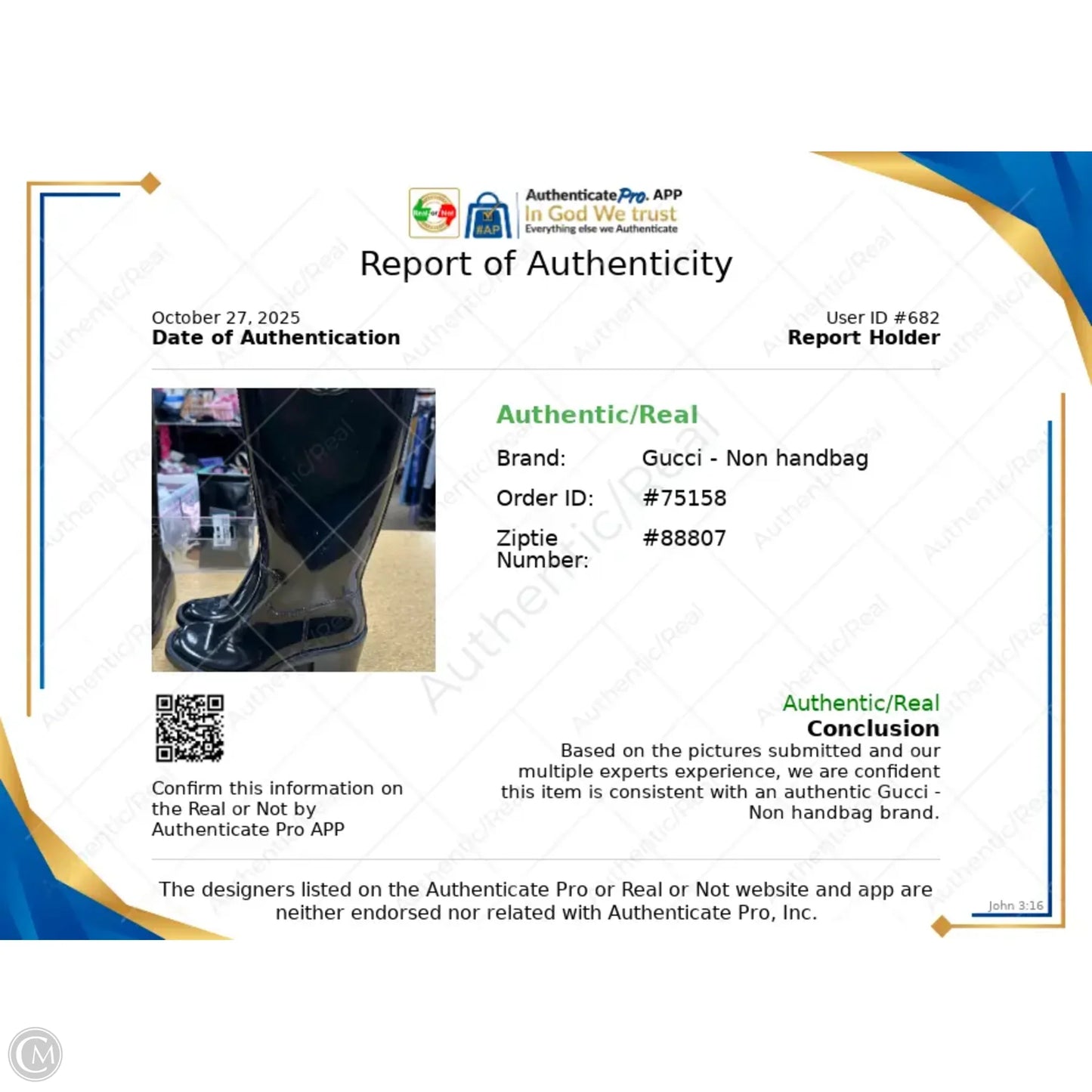 Boots Luxury Designer By Gucci In Black sz 36