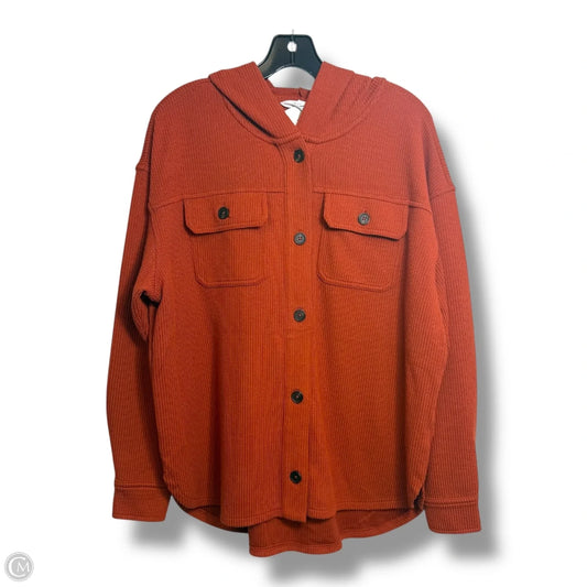Top Long Sleeve By Time And Tru In Orange, Size: M