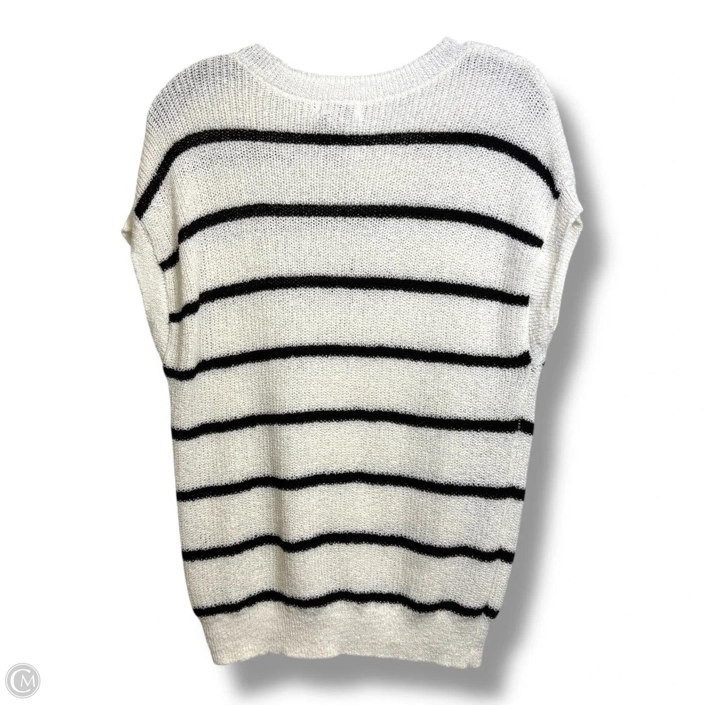 Vest Sweater By Workshop In Striped Pattern, Size: M
