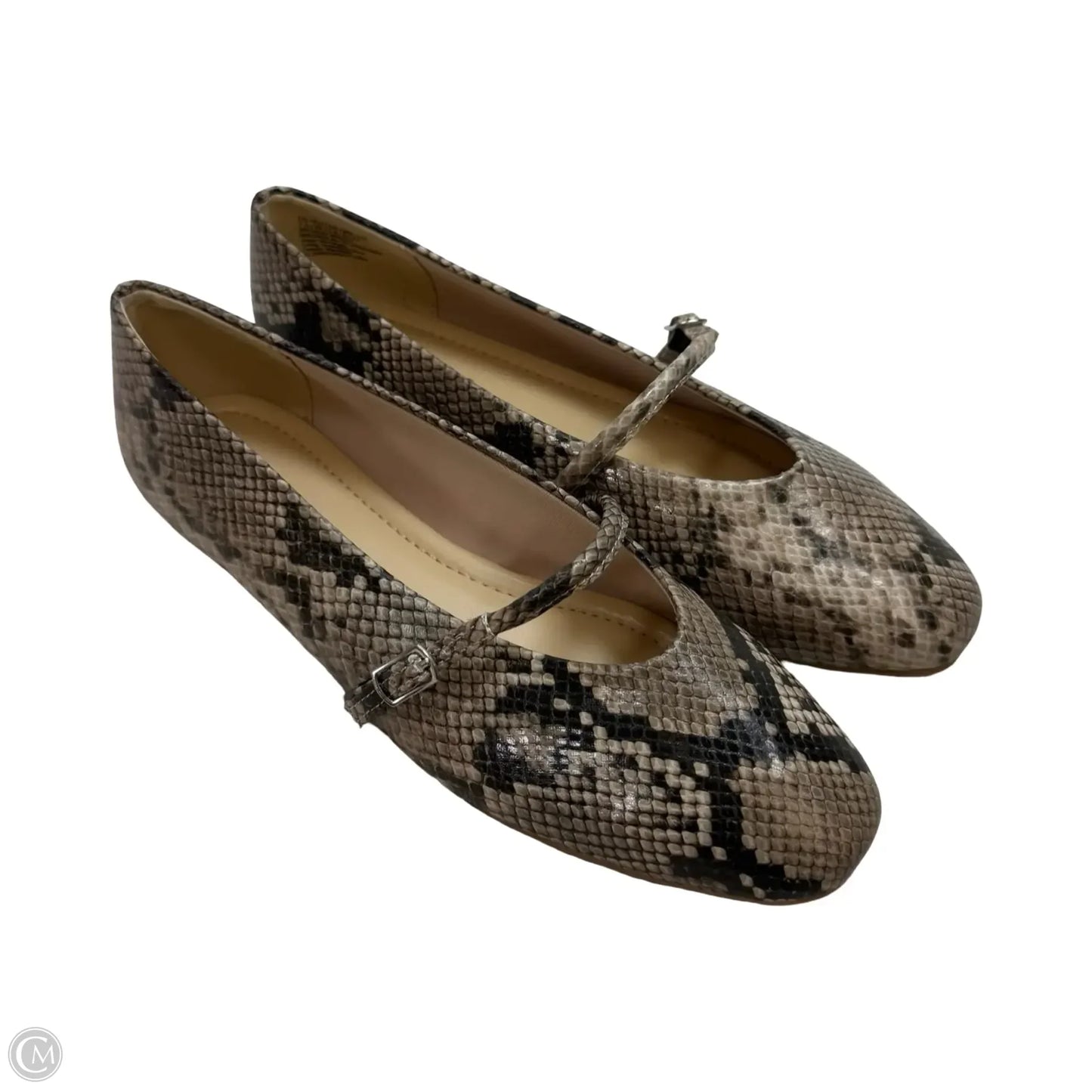 Shoes Flats By Kenneth Cole In Snakeskin Print, Size: 7.5