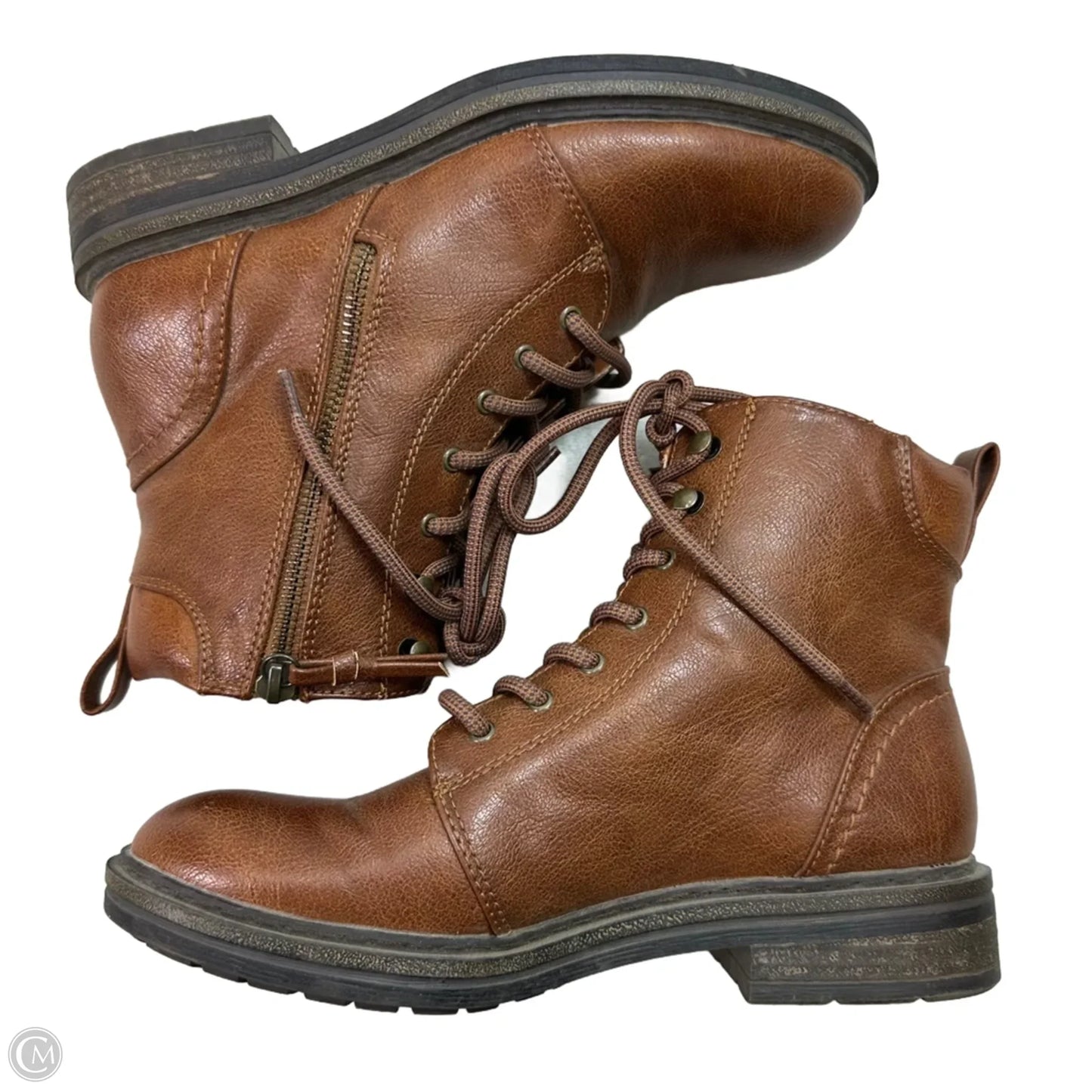 Boots Ankle Flats By Bare Traps In Brown, Size: 7