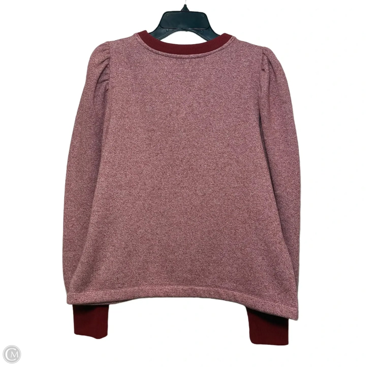Top Long Sleeve By Loft In Red, Size: L