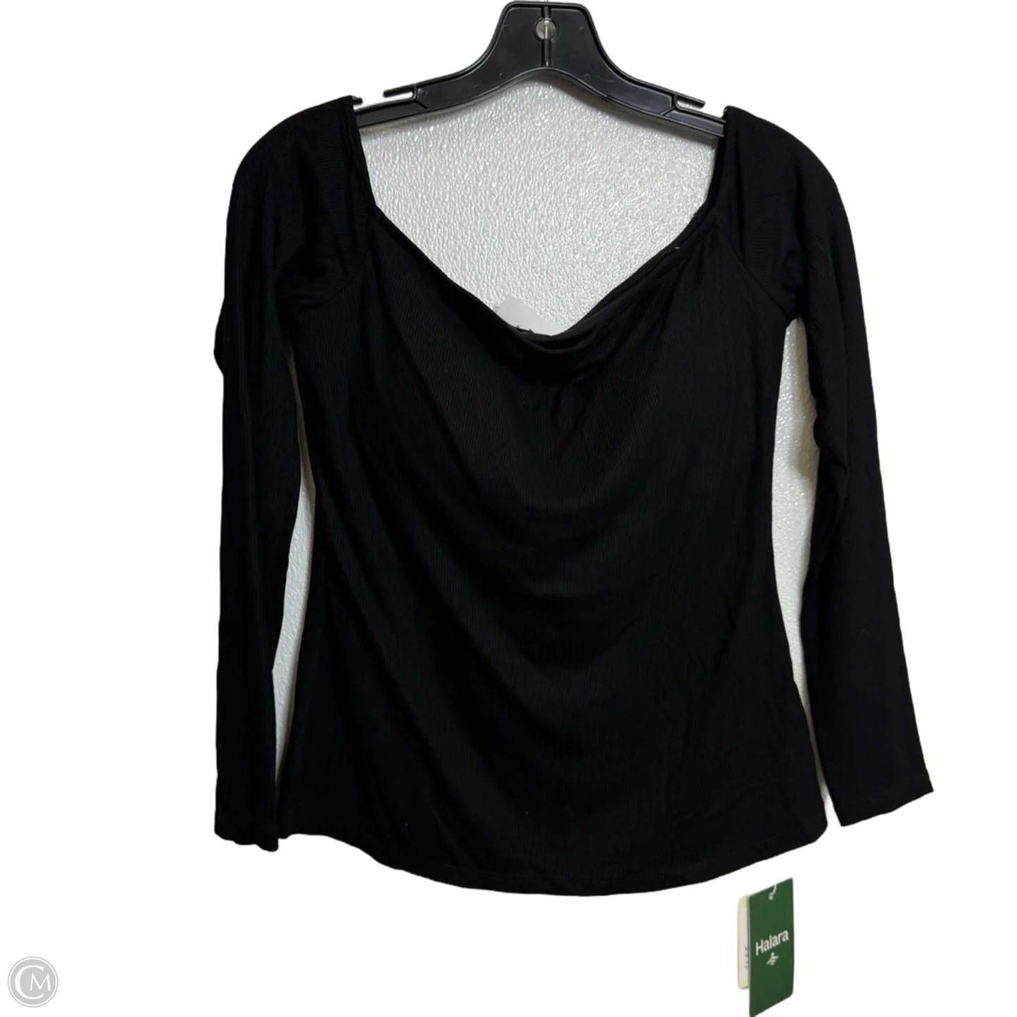 Athletic Top Long Sleeve Crewneck By Halara In Black, Size: M
