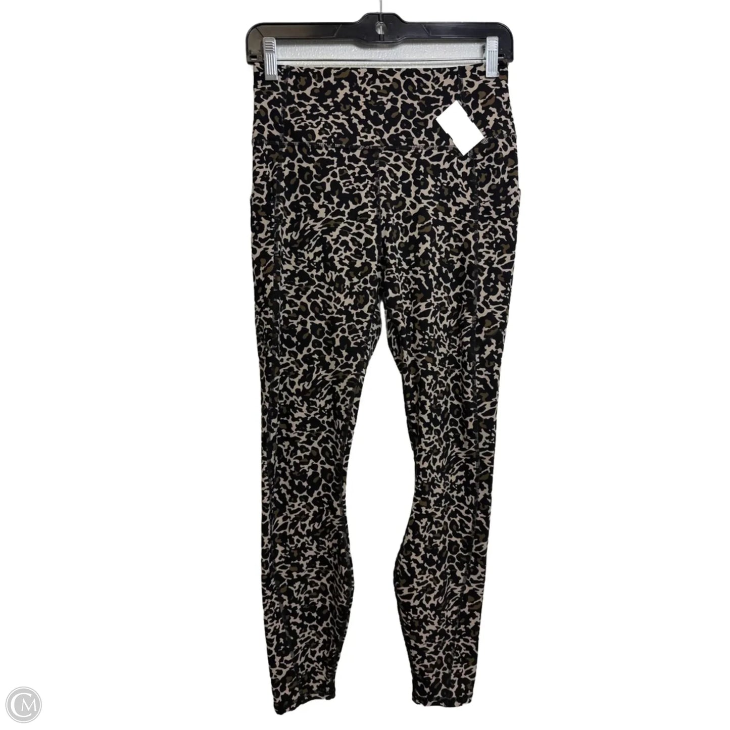 Athletic Leggings By Fabletics In Animal Print, Size: M
