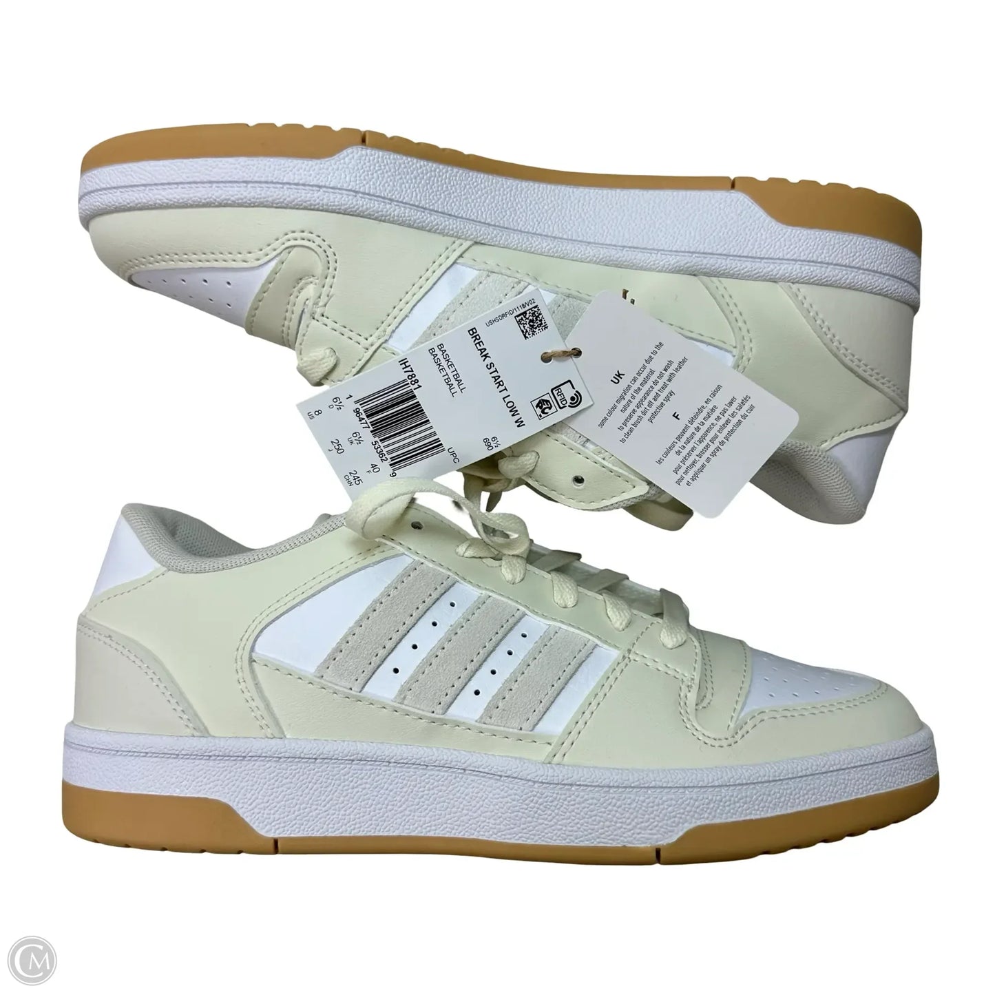 Shoes Sneakers By Adidas In Ivory, Size: 8