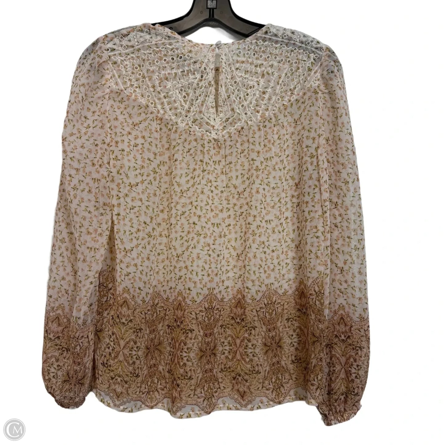 Top Long Sleeve By Good Hart In Floral Print, Size: Xs