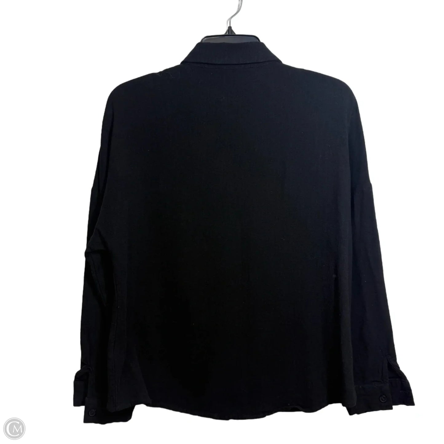 Top Long Sleeve By Automet In Black, Size: S