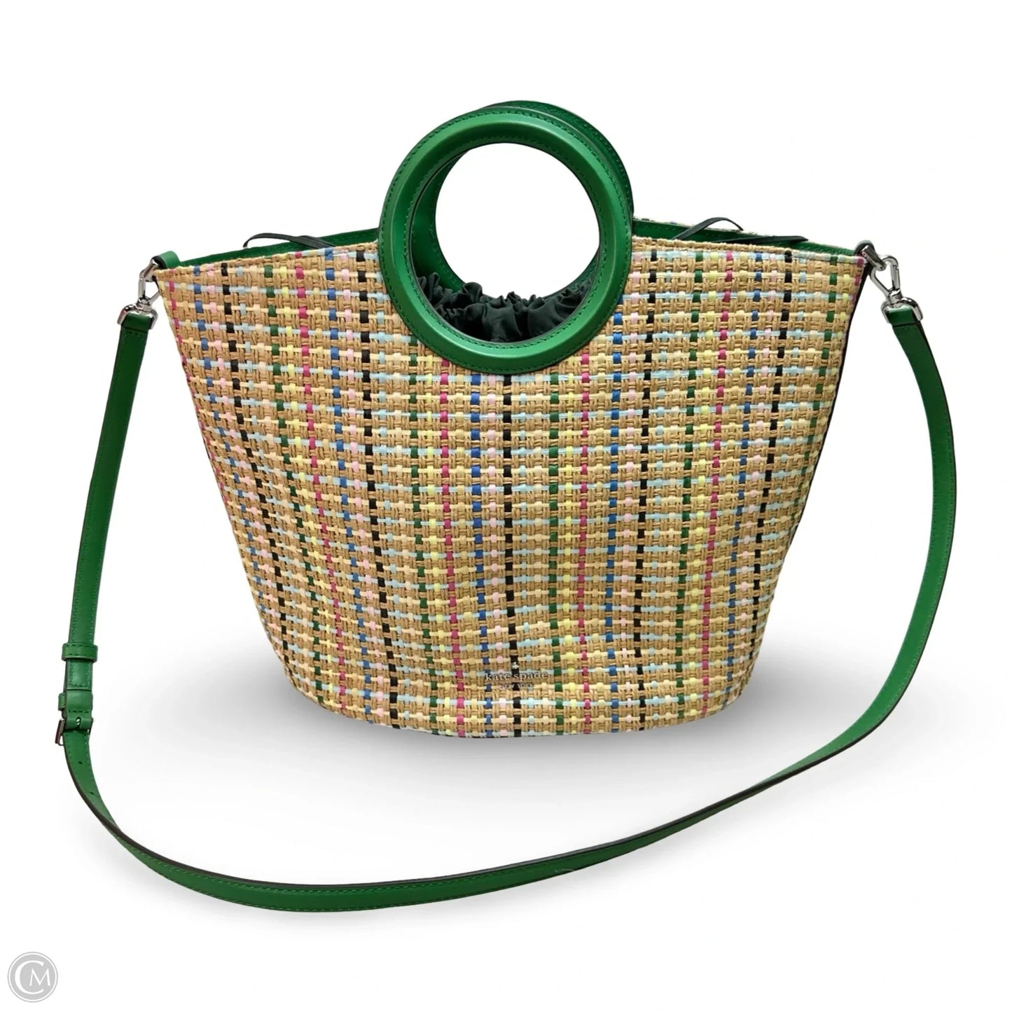 Jena Straw tote Crossbody Designer By Kate Spade, Size: medium