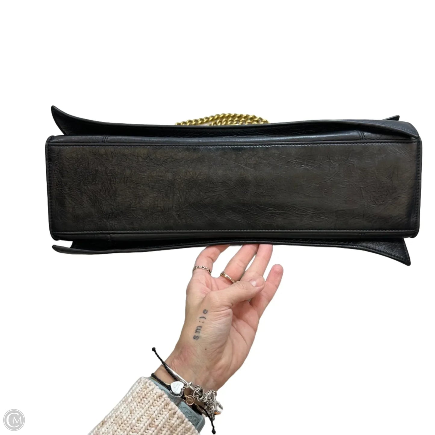 Balenciaga Crush large chain shoulder bag Handbag Luxury Designer By Balenciaga, Size: Large