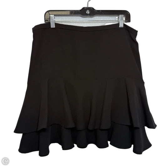 Skirt Midi By Lauren By Ralph Lauren In Black, Size: 14