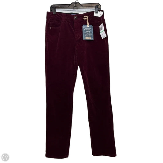 Pants Corduroy By Democracy In Maroon, Size: 8
