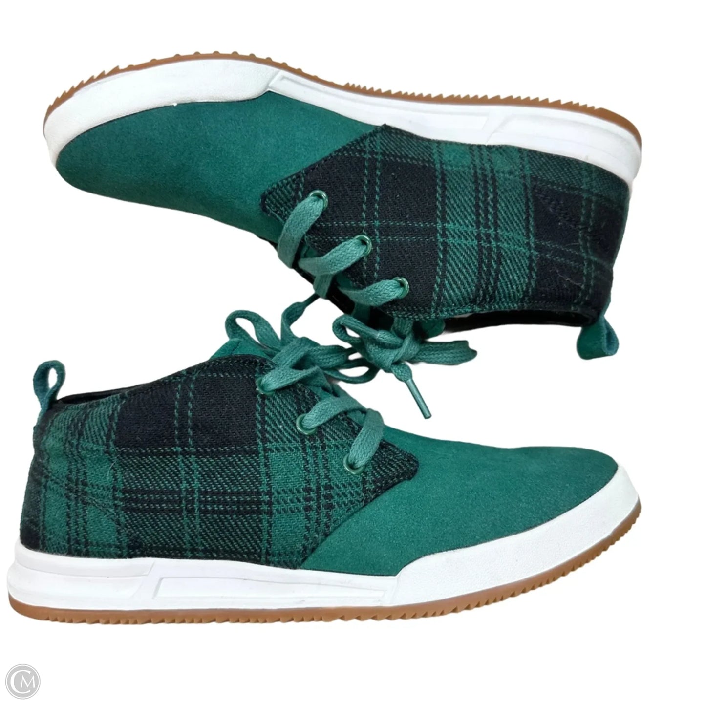 Shoes Sneakers By Coldwater Creek In Plaid Pattern, Size: 7.5
