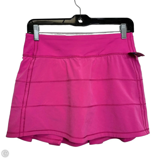 Athletic Skort By Lululemon In Pink, Size: S