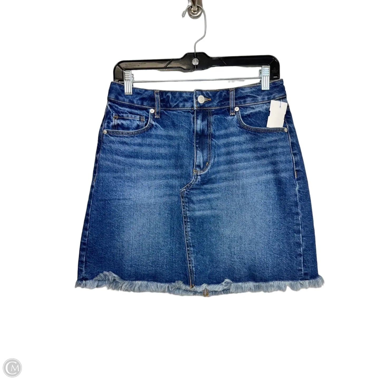 Skirt Mini & Short By Loft In Blue Denim, Size: S