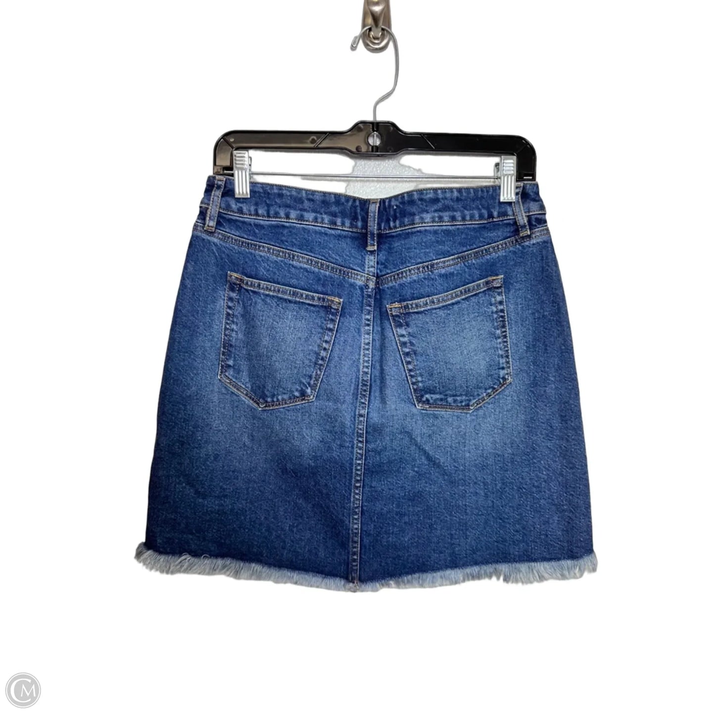 Skirt Mini & Short By Loft In Blue Denim, Size: S