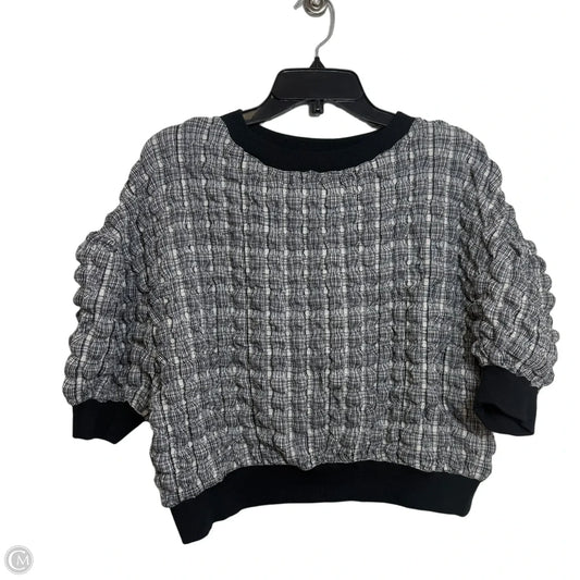 Top Short Sleeve By Maeve In Black & White, Size: S
