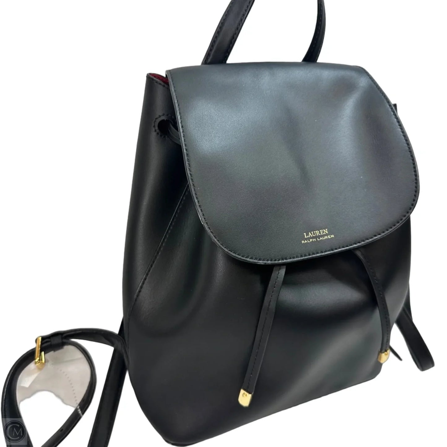 Dryden Flap Leather Backpack By Lauren By Ralph Lauren, Size: Small