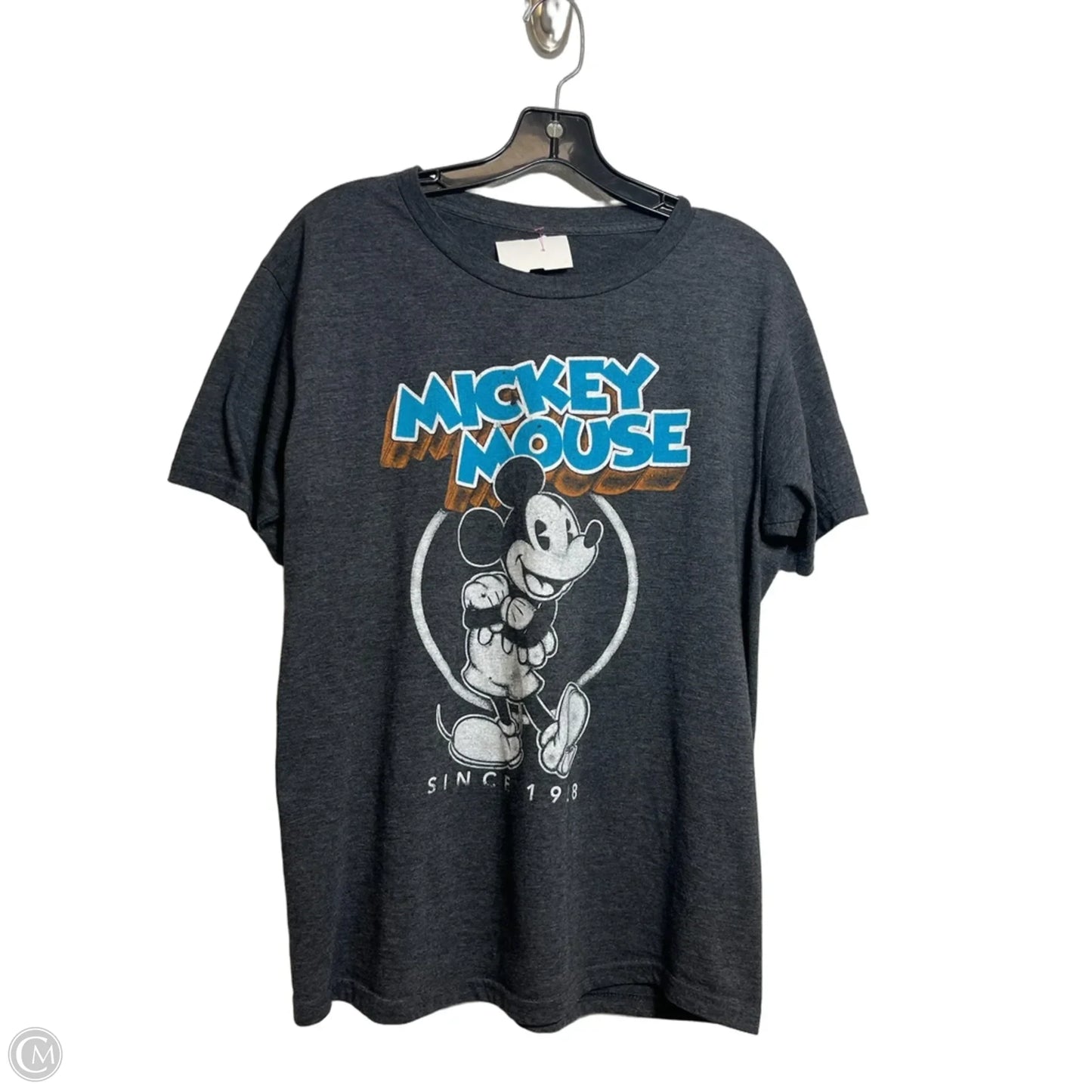 Top Short Sleeve By Disney Store In Grey, Size: M