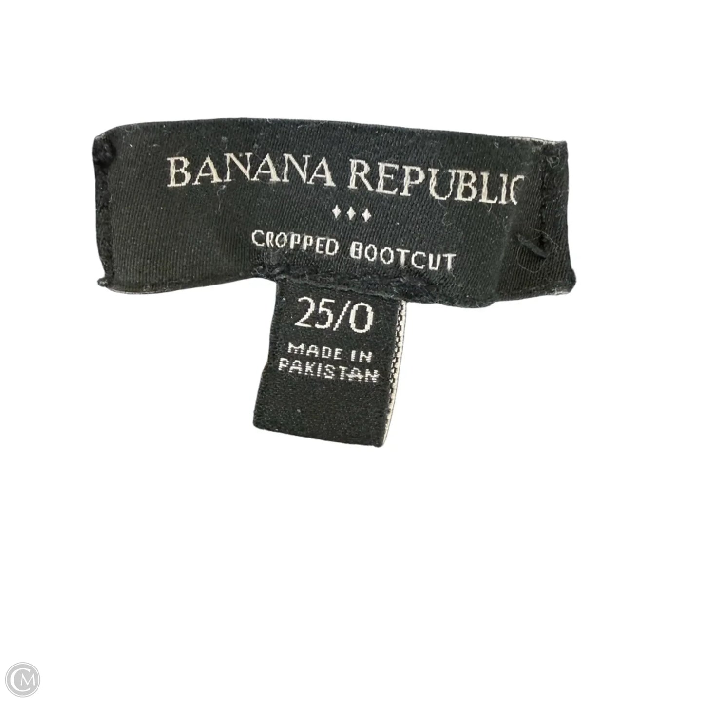 Jeans cropped bootcut By Banana Republic In Blue Denim, Size: 0
