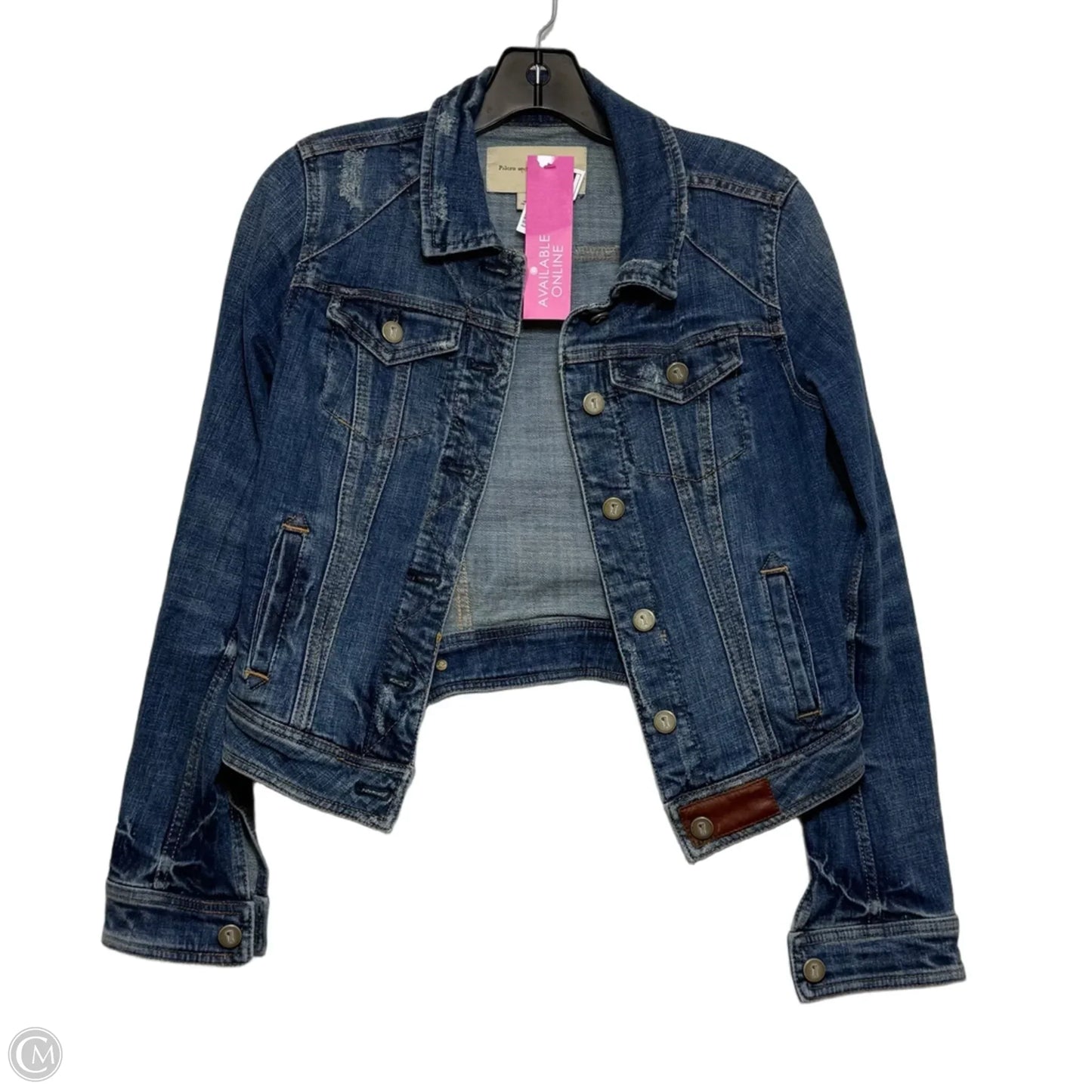 Jacket Denim By Pilcro In Blue Denim, Size: Xs