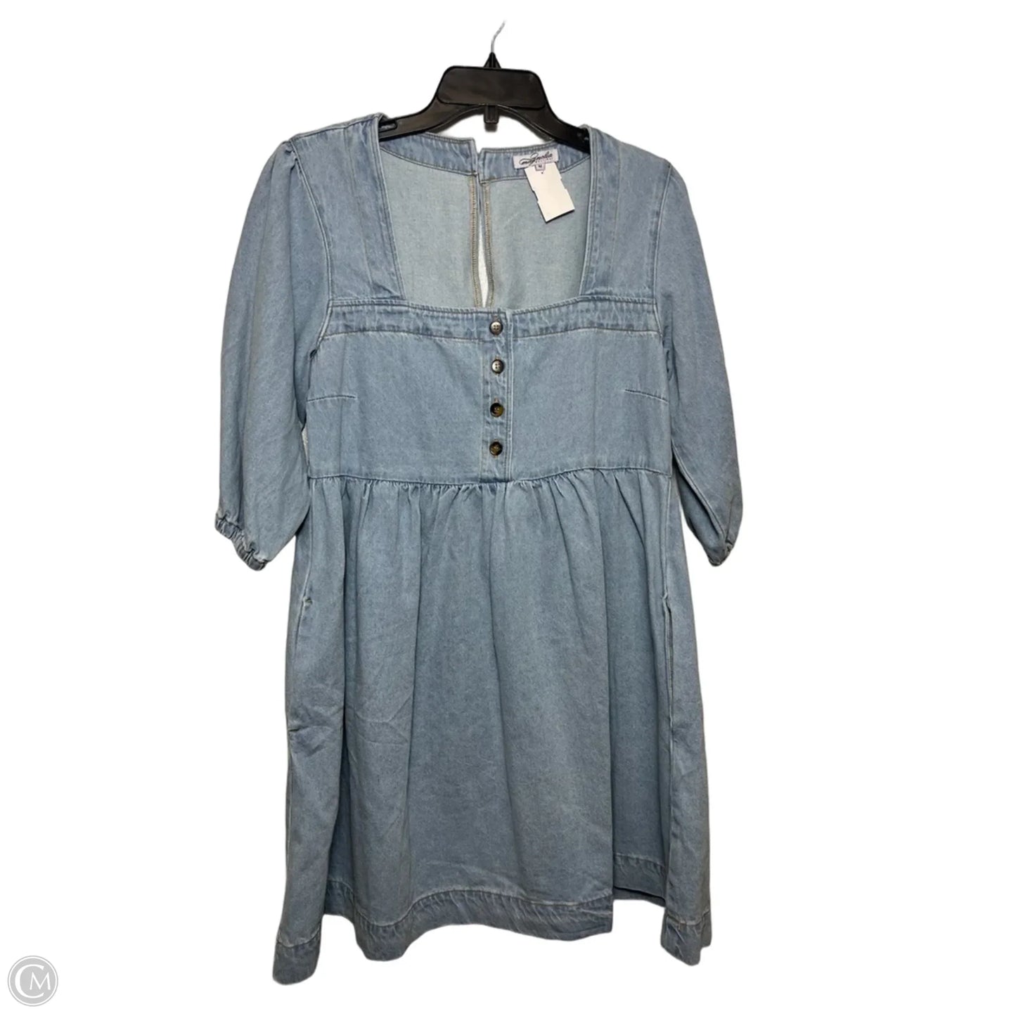 Dress Casual Short By Clothes Mentor In Blue Denim, Size: M