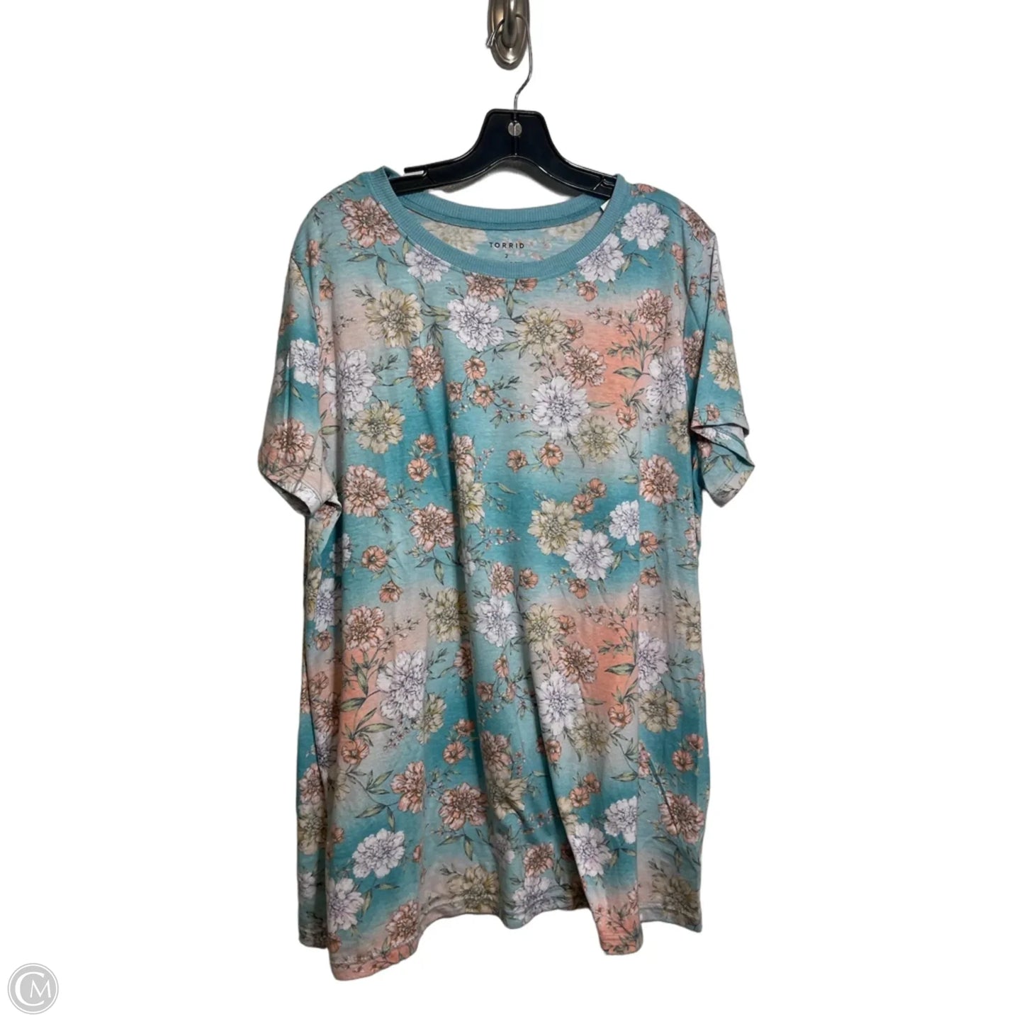 Top Short Sleeve By Torrid In Floral Print, Size: 2x