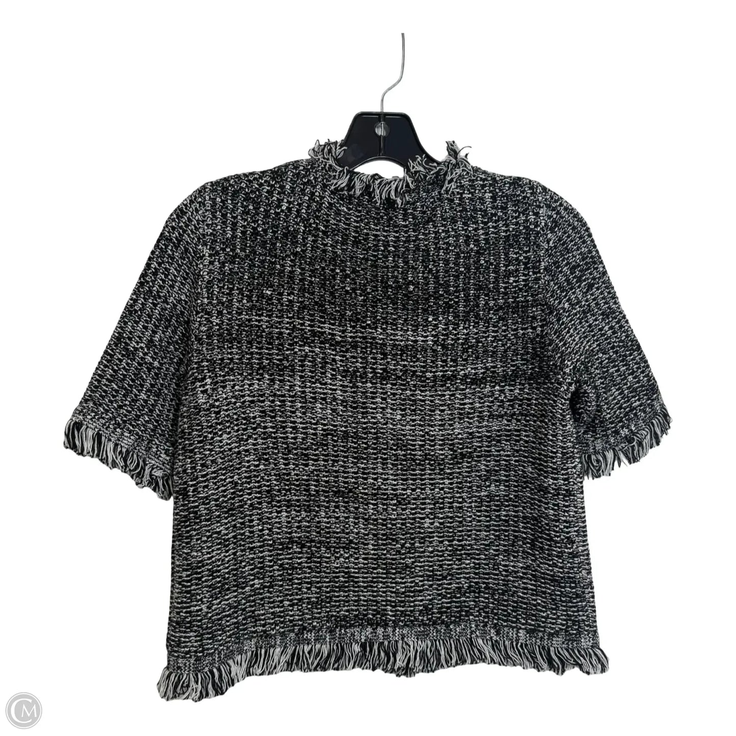 Sweater Short Sleeve By Inc In Black, Size: Sp