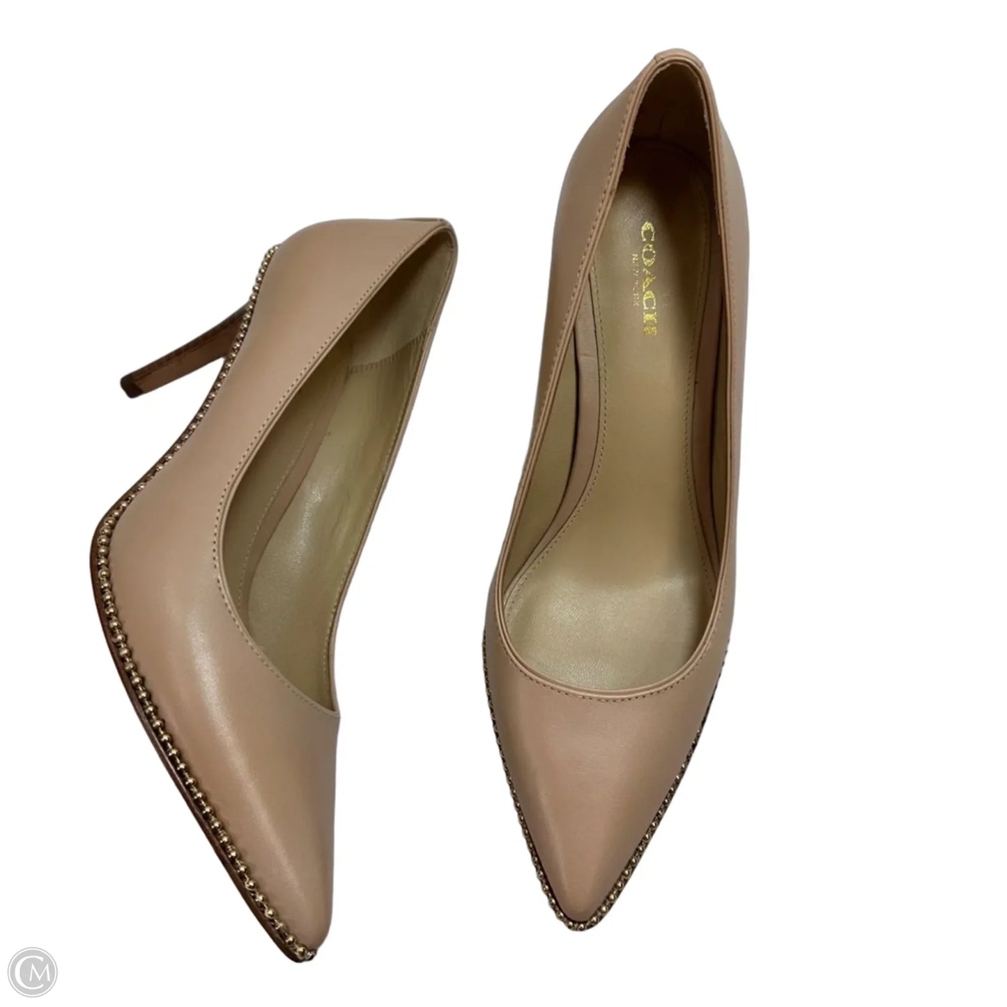Shoes Designer By Coach In Tan, Size: 8.5